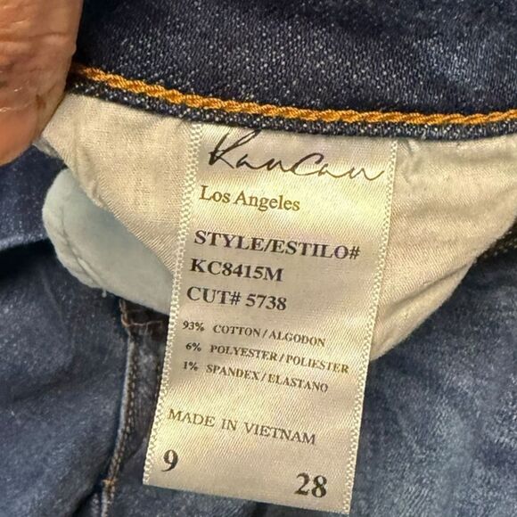 KANCAN Women’s Distressed Raw Hem Skinny Jeans Size 9 / 28 Style #KC8415M - Picture 4 of 6